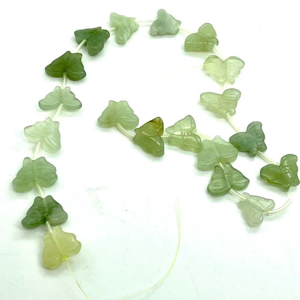 New Carved Jade? Butterfly Beads